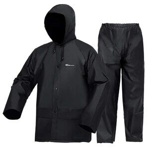 Rain Suits for Work, Ultra-Lite Waterproof Protective Rain Gear Utility X-LARGE